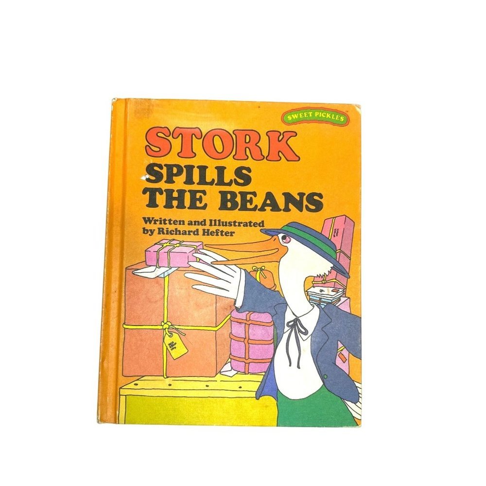 Sweet Pickles Stork Spills the Beans Childrens Book Richard Hefter 1978 Rare